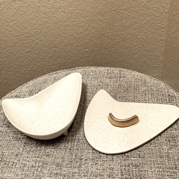 Vintage Barbara Willis Boomerang Mid-Century Modern Covered Candy Dish.. - Picture 1 of 10